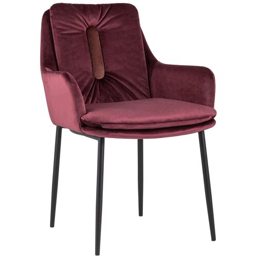 фото Кресло саманта велюр бордовый stool group