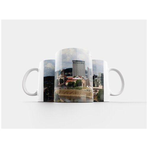 фото Кружка "городской ландшафт, литва, вильнюс" 320 мл lotsprints
