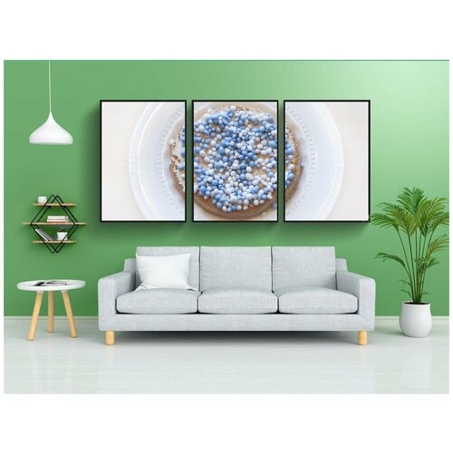 фото Набор модулных постеров для интерьера "сухарик, мышей, рождение" 60x90 см. в тубусе, без рамки lotsprints