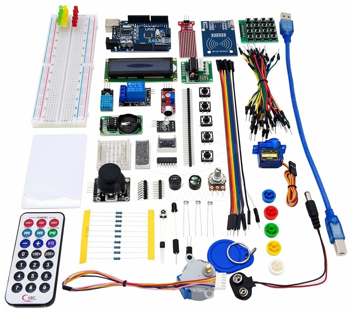 Набор для моделирования на Ардуино 9V Maximum KIT с RFID модулем (Arduino UNO R3 (совместимая))