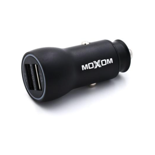 Зарядное автомобильное азу usb 2x Moxom MX-VC04 2.4A + micro черный