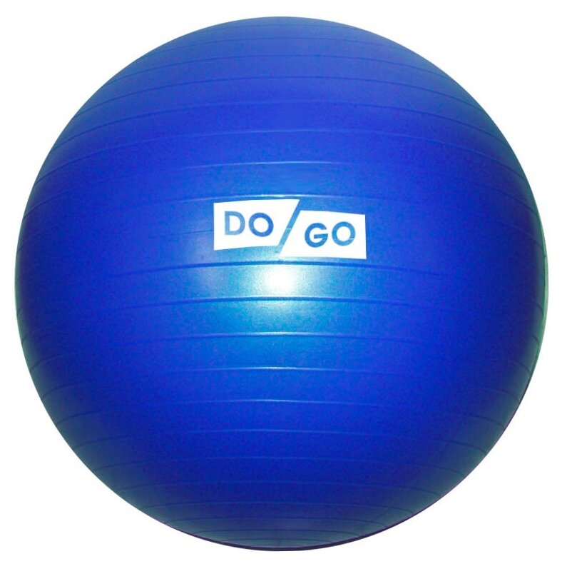 Мяч для фитнеса (фитбол), диаметр 55 см, матовый, синий