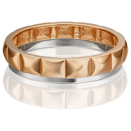 PLATINA jewelry Обручальное кольцо из комбинированного золота без камней 01-5434-00-000-1111-39, размер 16