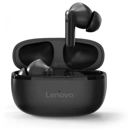 Гарнитура беспроводная Lenovo TWS HT18, Bluetooth, 40 мАч, Черный, PTM7C02358