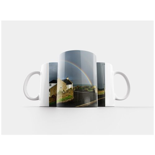 фото Кружка "двойная радуга, море, погода" 320 мл lotsprints