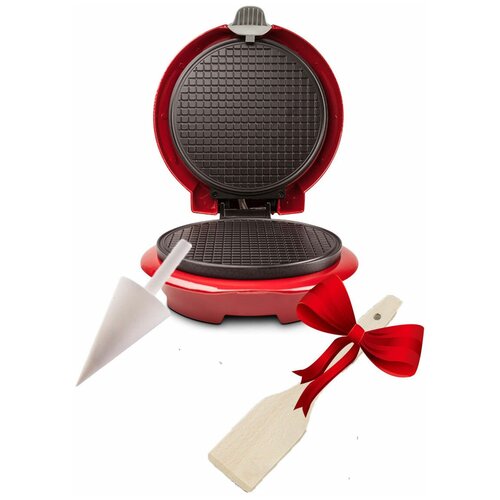 Вафельница MAGIO MG-396 plus красный конус в комплекте лопатка подарок 299900₽