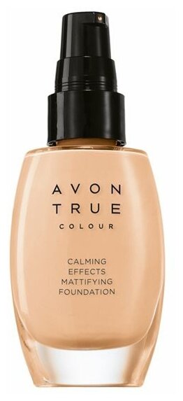 AVON Тональный крем True Colour Спокойное сияние, 30 мл/30 г, оттенок: песочно-бежевый/аlmond, 1 шт.