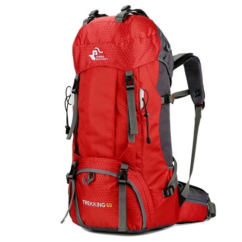 Большой рюкзак Grand Price для путешествий, походов, кемпинга - 60л, красный большой рюкзак grand price для путешествий походов кемпинга 60л черный