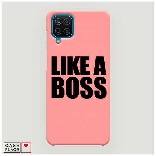 фото Чехол пластиковый samsung galaxy a12 лайк э босс case place
