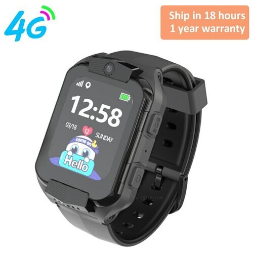 Умные детские часы LT 4G LTE newseries 2023 скрытое наблюдения за детьми температура тела GPS Sim карта игры фотокамера микрофон Black 529000₽