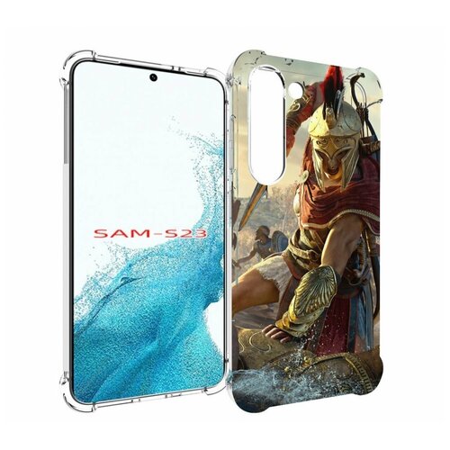 Чехол MyPads Assassin's Creed Odyssey Kassandra мужской для Samsung Galaxy S23 задняя-панель-накладка-бампер