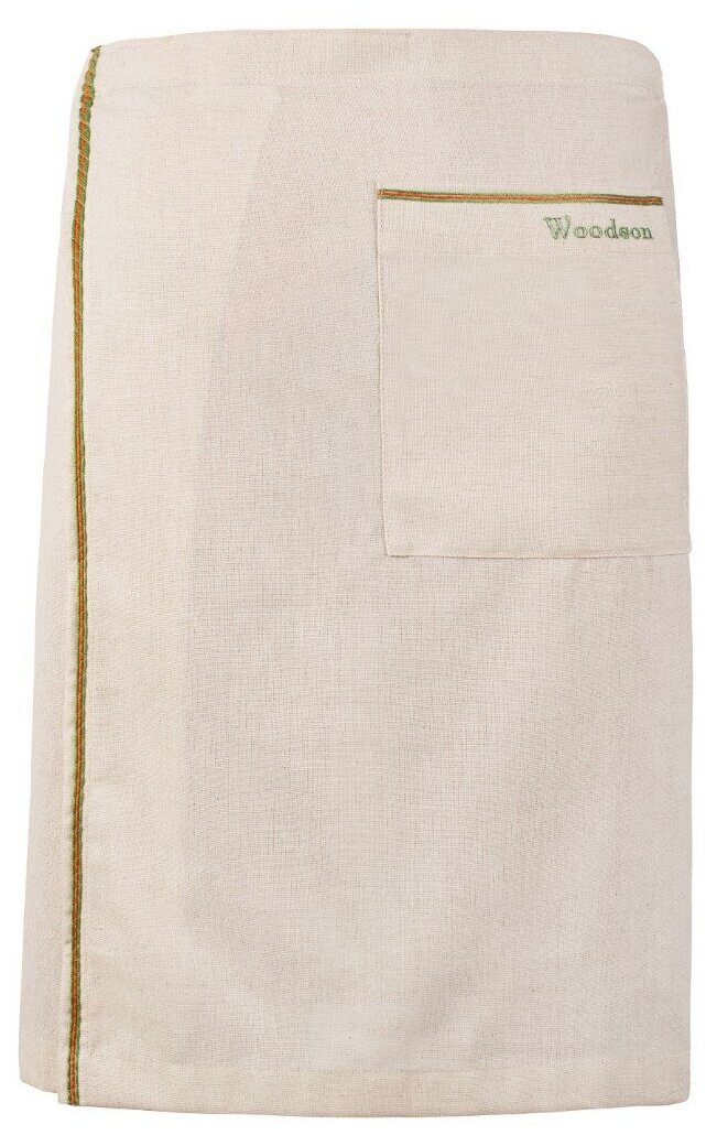 Килт мужской Woodson натуральный лён с цветной полосой (Размер 54-58 арт. WK27)