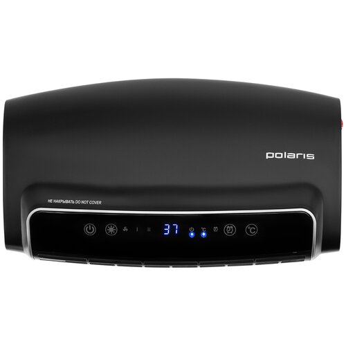 Тепловентилятор Polaris PCWH 0512D, 25 м², черный тепловентилятор керамический polaris pcwh 0512d белый