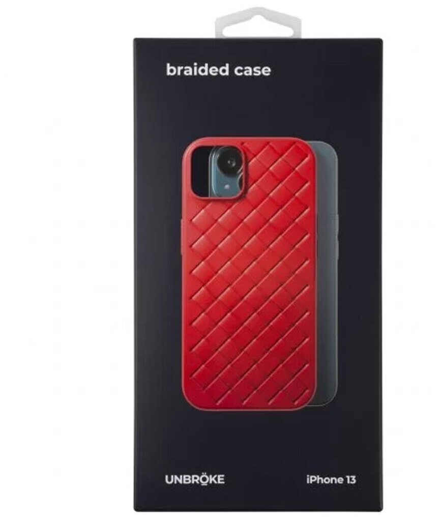 Чехол накладка UNBROKE braided case для iPhone 13 Pro Max, красная - фото №5