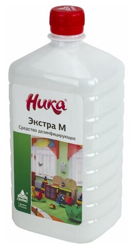 Средство дезинфицирующее 1 л, комплект 50 шт., НИКА "экстра М"