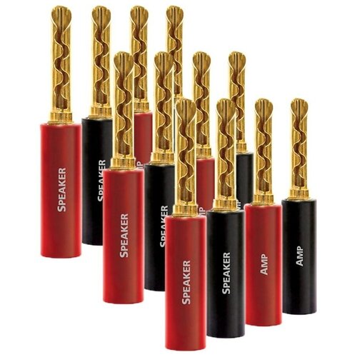 Разъем Банана Audioquest SureGrip100 BFA/Banana Gold (Set of 12)