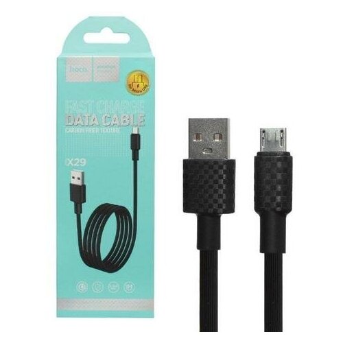 Кабель USB Micro USB X29 1M HOCO черный