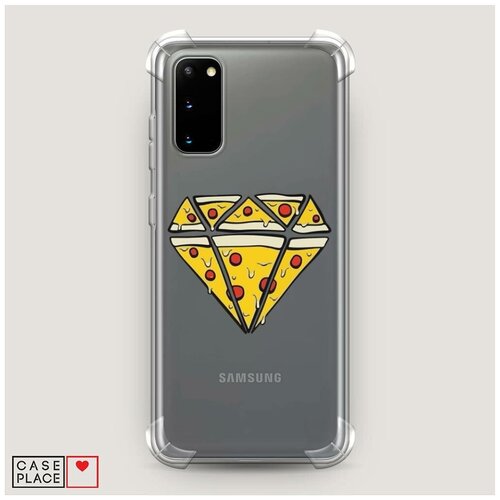 фото Чехол силиконовый противоударный samsung galaxy s20 фигура из пиццы case place