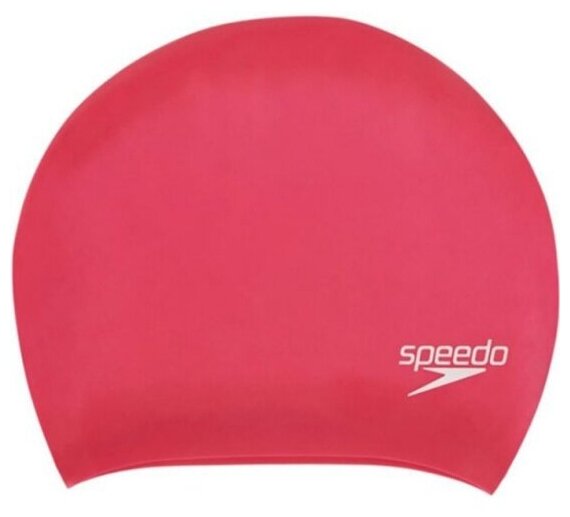 Шапочка для плавания Speedo Long Hair Cap, 8-06168A064, розовый, силикон