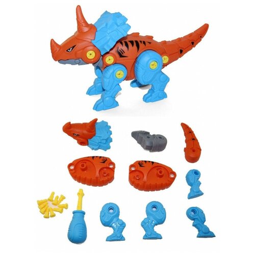 Конструктор динозавр с отверткой. Игровой набор, CyberToy