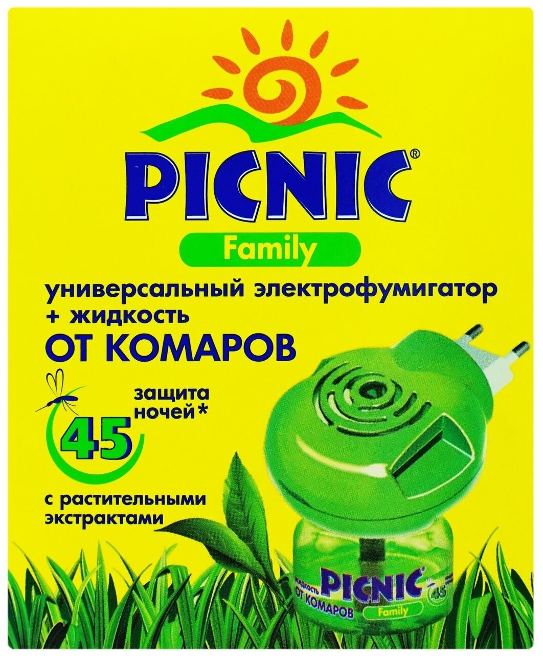 Комплект от комаров Picnic "Family": электрофумигатор+жидкость от комаров на 45 ночей, 30 мл - фотография № 13