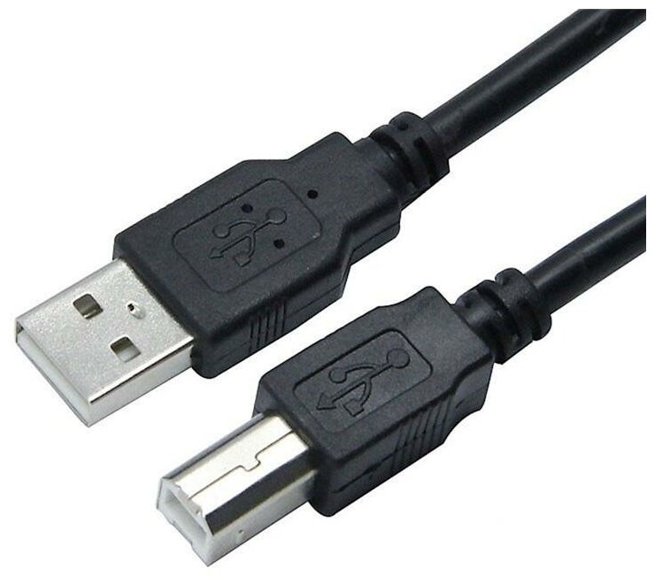 Кабель соединительный Cantell USB 2.0 для принтера, 5м, с фильтром, Черный