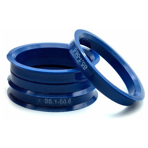 фото Кольца центровочные 65,1х56,6 dark blue 4 шт высококачественный пластик sds exclusive