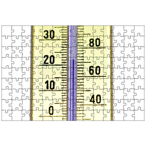 фото Магнитный пазл 27x18см."термометр, температура, измерительный прибор" на холодильник lotsprints
