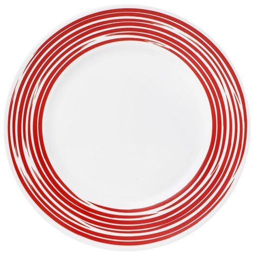фото Тарелка обеденная brushed red 27 см, стекло, corelle, 1118387
