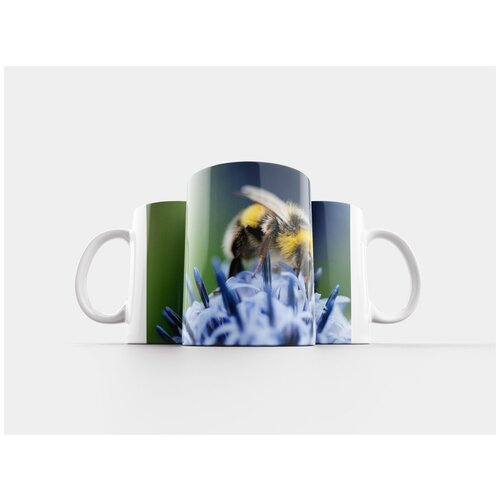 фото Кружка "пчела, цветок, синий" 320 мл lotsprints