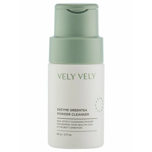 Энзимная пудра для умывания с экстрактом зеленого чая Vely Vely Enzyme Green Tea Powder Cleanser 60 гр