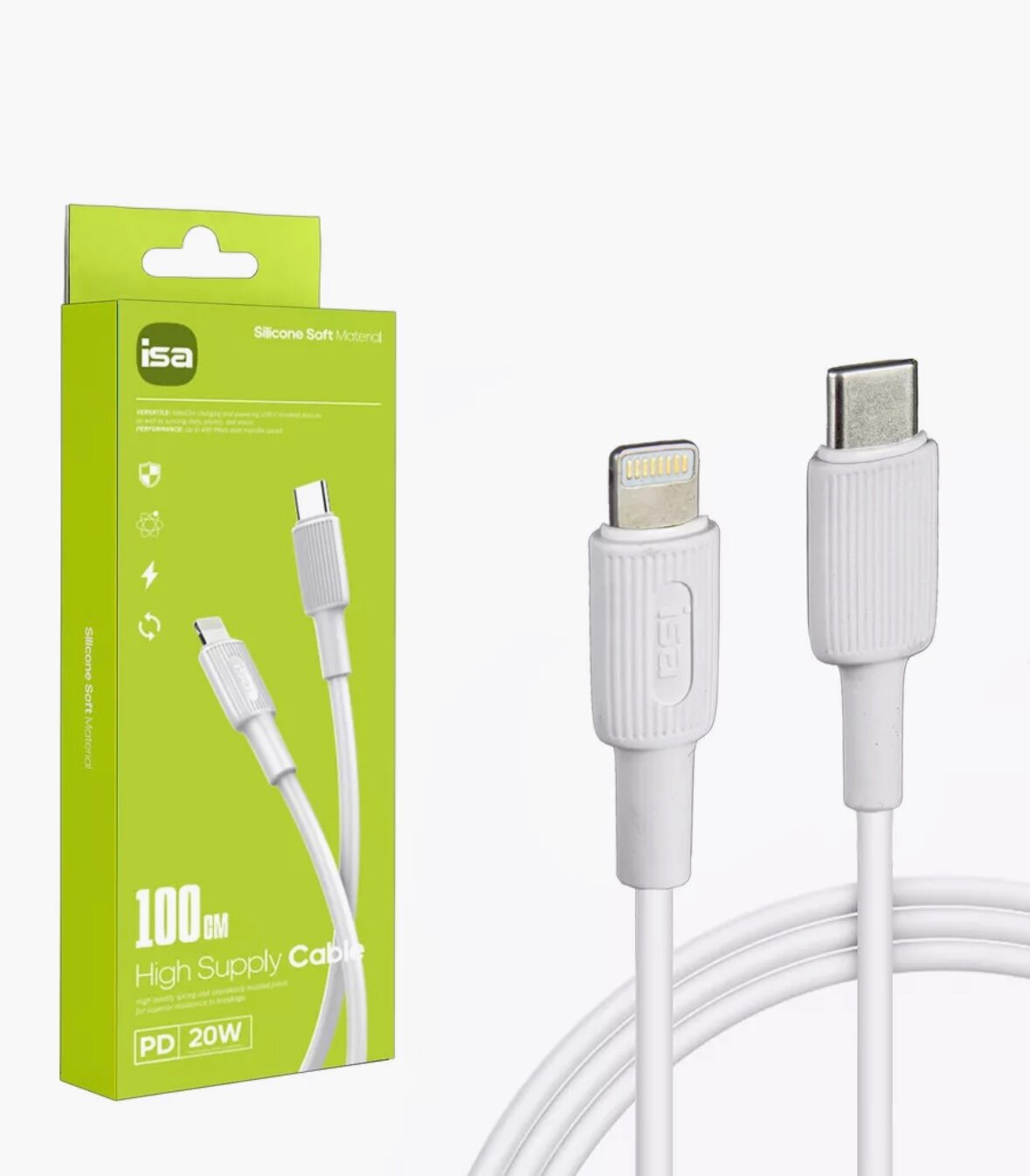 Кабель USB-C lightning для зарядки iPhone / Зарядка на iPhone, 1 метр / Кабель на iPhone