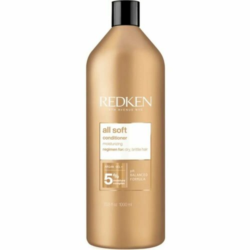 Redken - All Soft Conditioner Кондиционер для питания и смягчения волос 1000 мл увлажняющий кондиционер для здоровья волос davines well being conditioner 150 мл