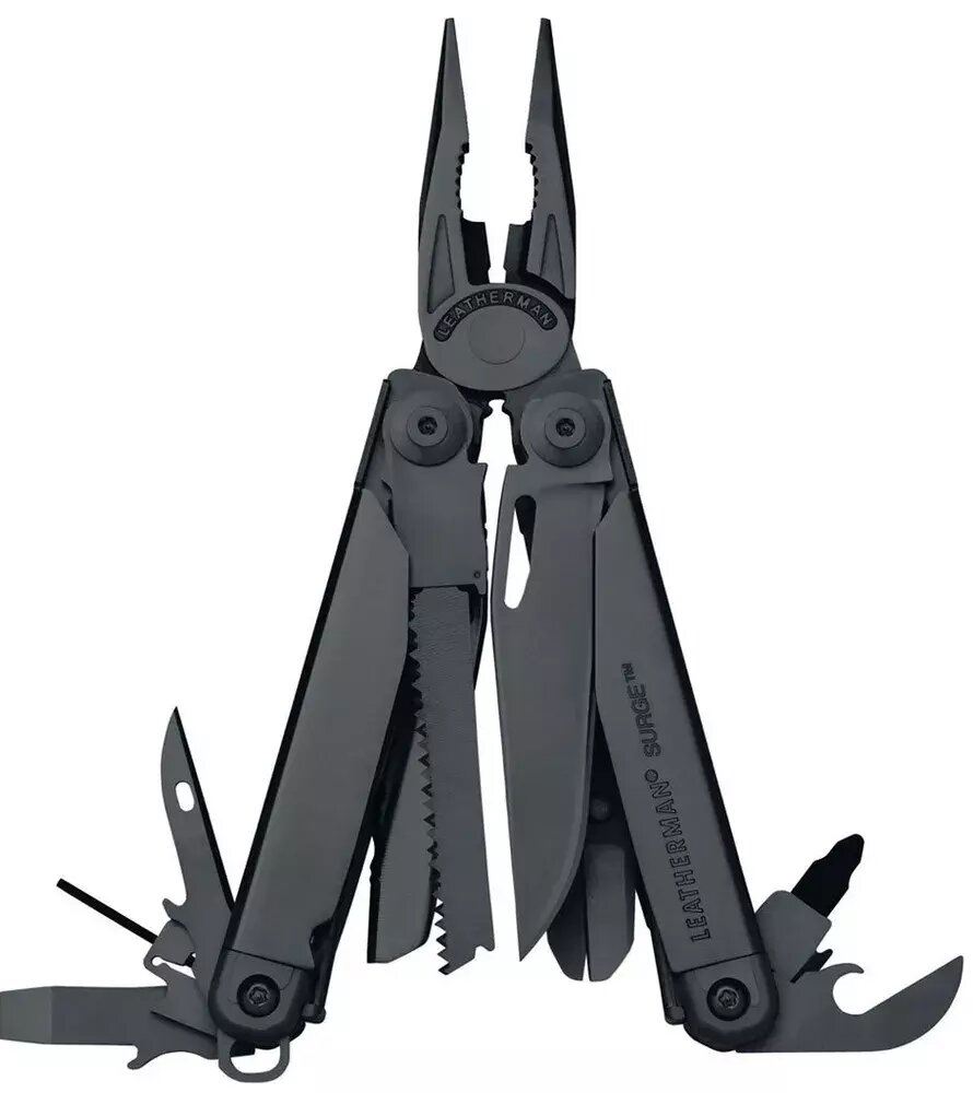 Мультитул Leatherman Surge Black, черный нейлоновый чехол (molle) 831333