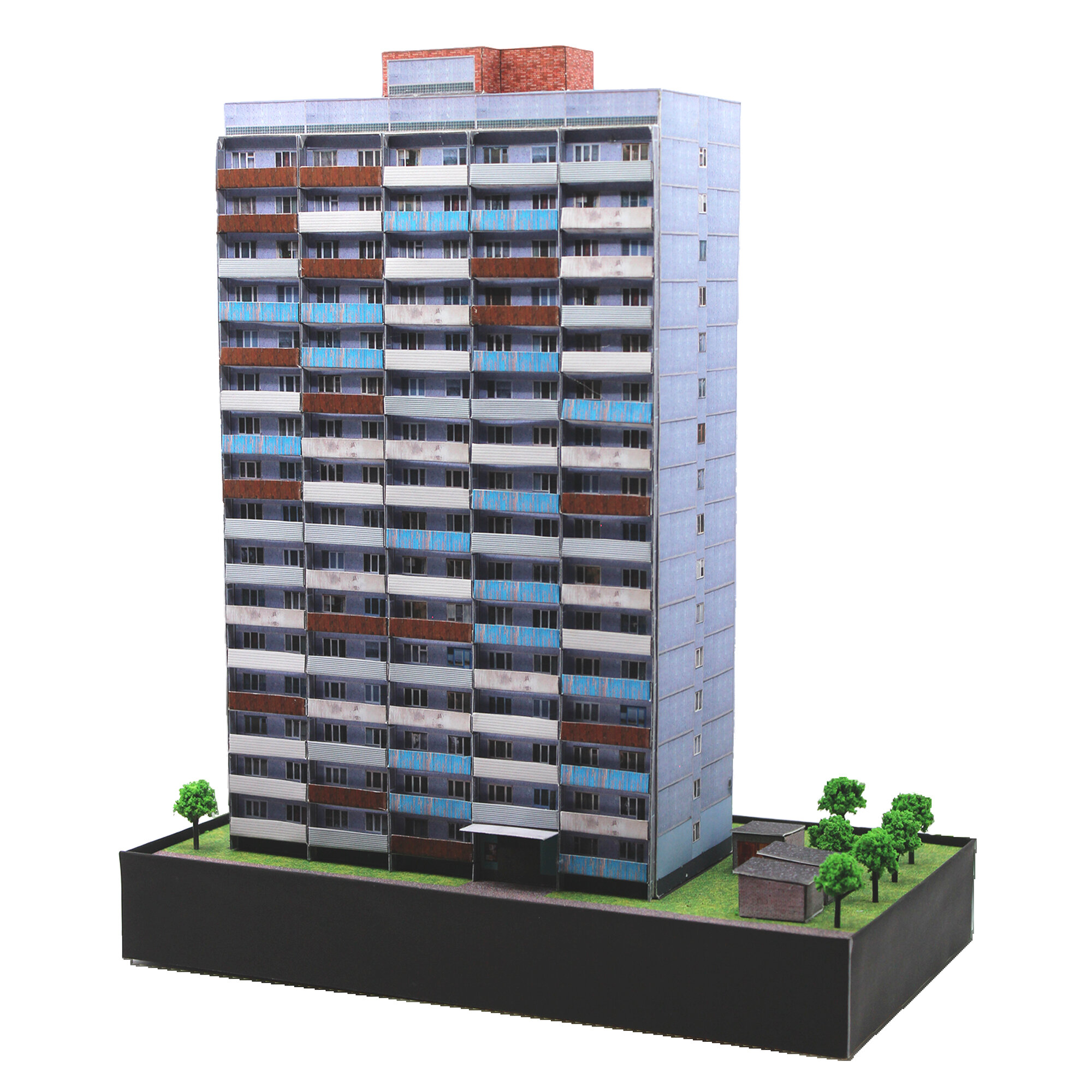 Сборная модель панельного дома, панелька