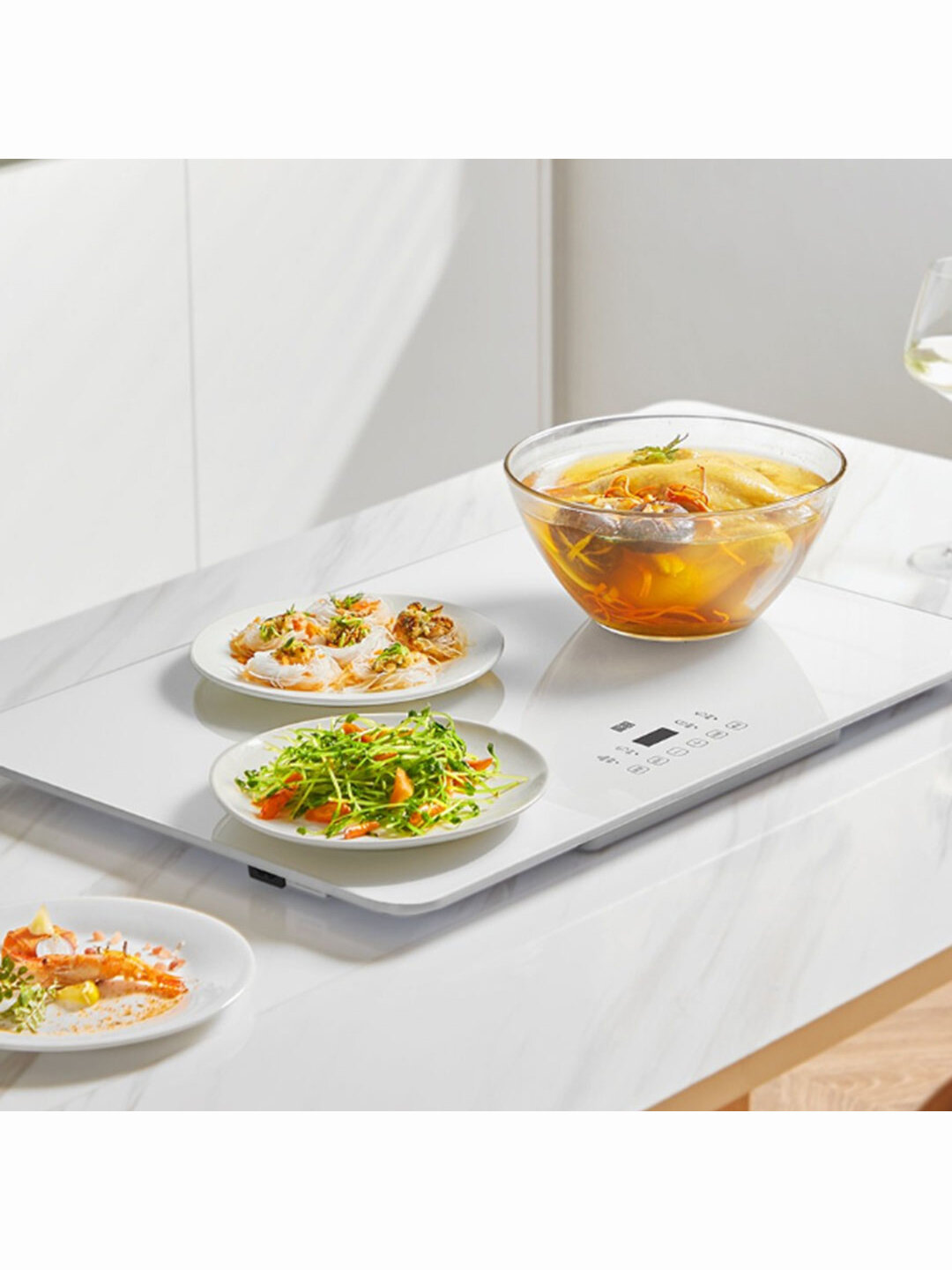 Разделочные Доски Xiaomi Многофункциональная доска с подогревом Xiaomi Crystal Kitchen Multifunctional Square Warming Board Black (MGNC-FB101-BK)