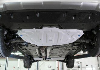 Комплект защит картер + КПП + топливный бак + редуктор крепеж RIVAL Алюминий Toyota Rav4 2019- V - 2.5; 2.0 (арт. K333.9534.1)