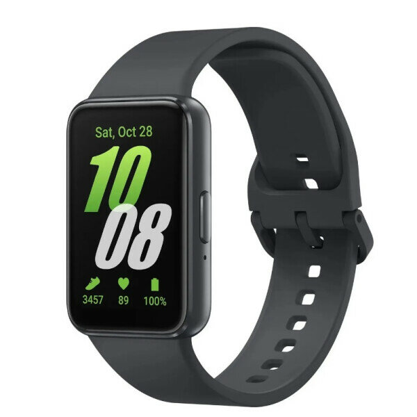 Смарт-часы Samsung Galaxy Fit 3 SM-R390, 1.6", графитовый / графитовый [sm-r390nzaacis]