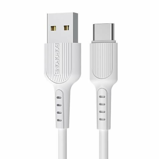 Кабель Type-C (BOROFONE (6957531099468) BX16a USB-Type-C 2A 1M белый)