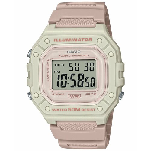 Наручные часы CASIO Collection W-218HC-4A2, бежевый, белый