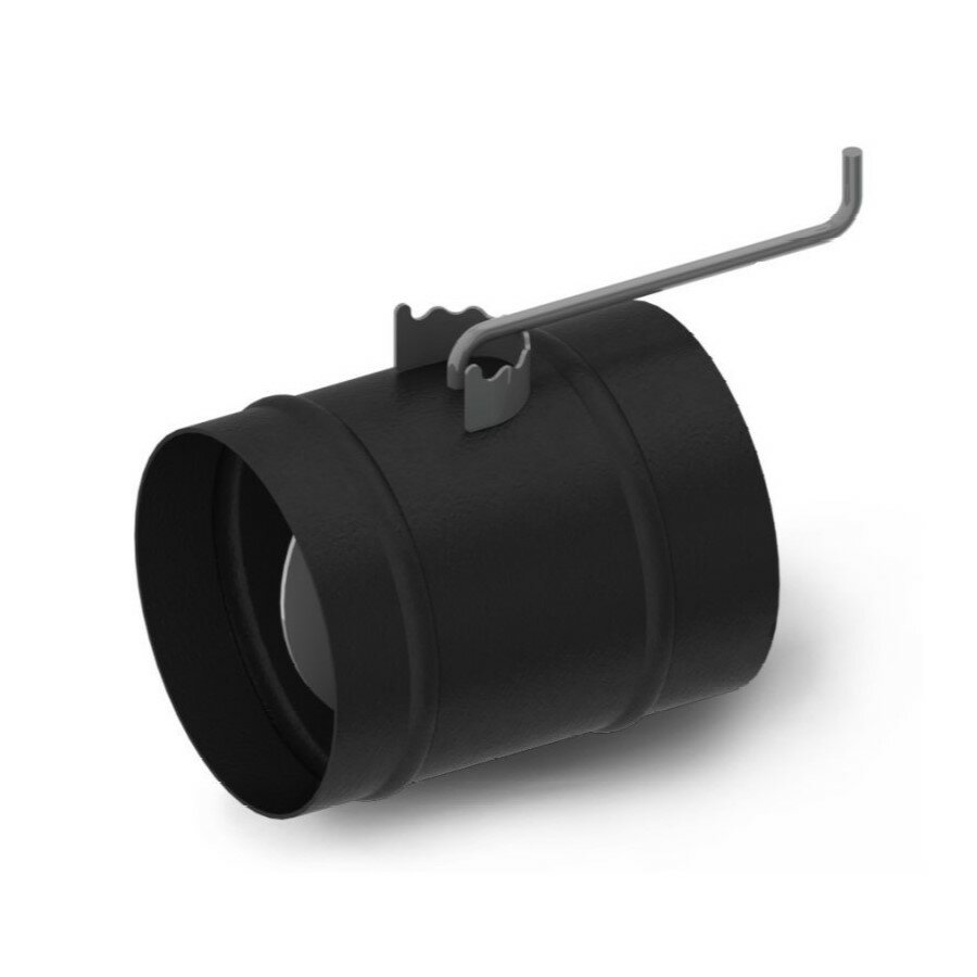 Шибер ТМФ (TMF) Ø 200 15мм 08ПС антрацит прямой