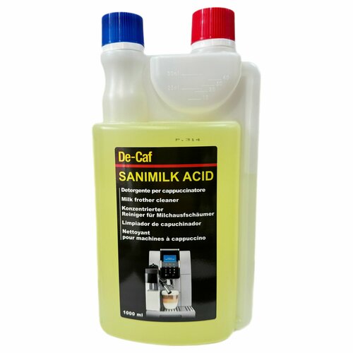 Средство для чистки кофемашины / Жидкость кислотная для промывки молочной системы Axor De-Caf SANIMILK 1 л