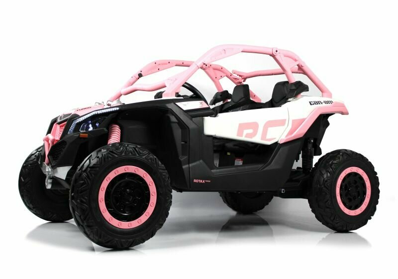 Другие электромобили Rivertoys Детский электромобиль BRP Can-Am Maverick (Y111YY) светло-розовый