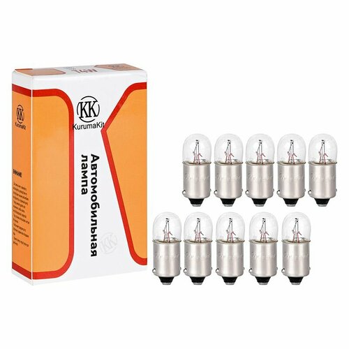 Лампа автомобильная накаливания Kurumakit T85 T4W12V4W BA9s 595₽