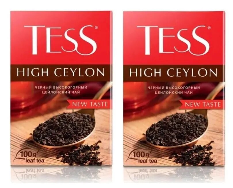 Чай черный листовой Tess High Ceylon 100 гр - 2 штуки