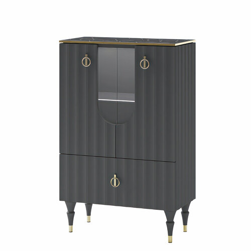 Шкаф-тумба напольный ЖанМарко Ля Нэж цвет Графит 68507₽