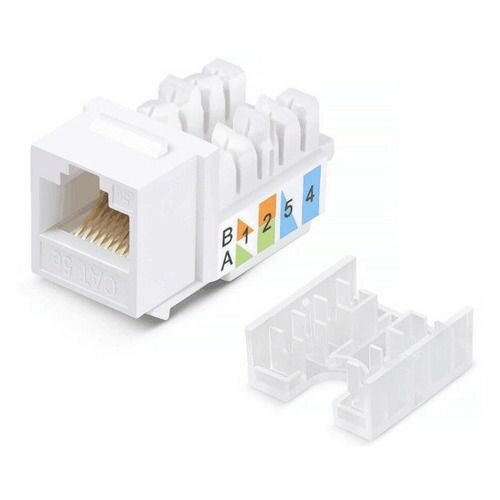 Модуль WRline (WR-KJ-RJ45-C5E-90) информ. KeystoneRJ45 1 кат.5E UTP бел. (упак:1шт)