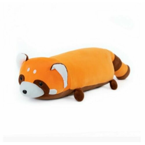 Мягкая игрушка СмолТойс Панда-валик, красная, 50 см красная панда д55 7239 орж 55