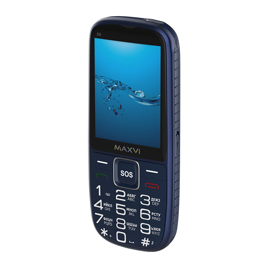 Телефон мобильный (MAXVI B9 Blue (2 SIM))