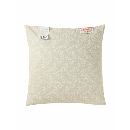 Подушка Sterling Home Textile ортопедическая Лузга гречихи Эко, 40 х 40 см, высота 10 см бежевый, белый